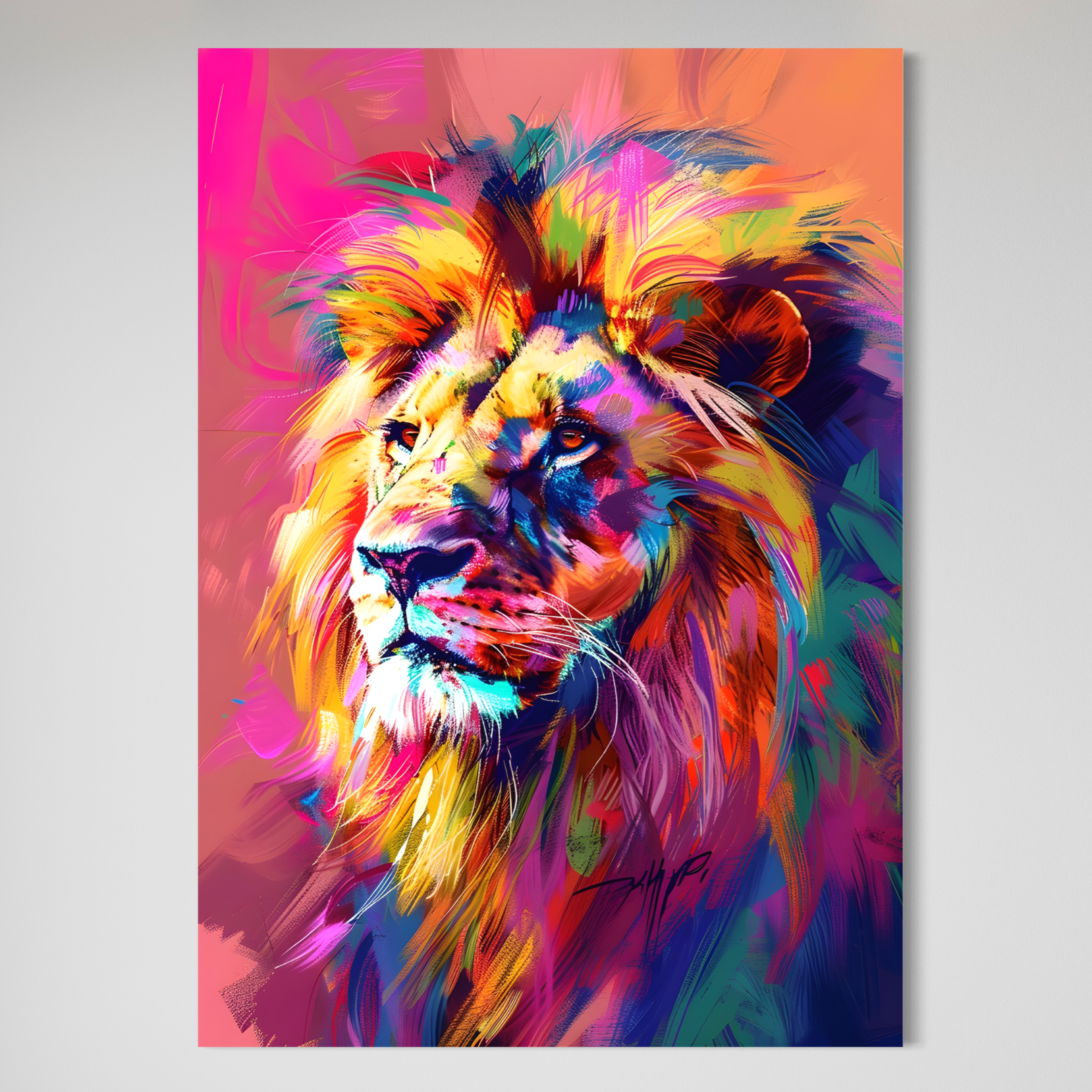 Colorful Lion