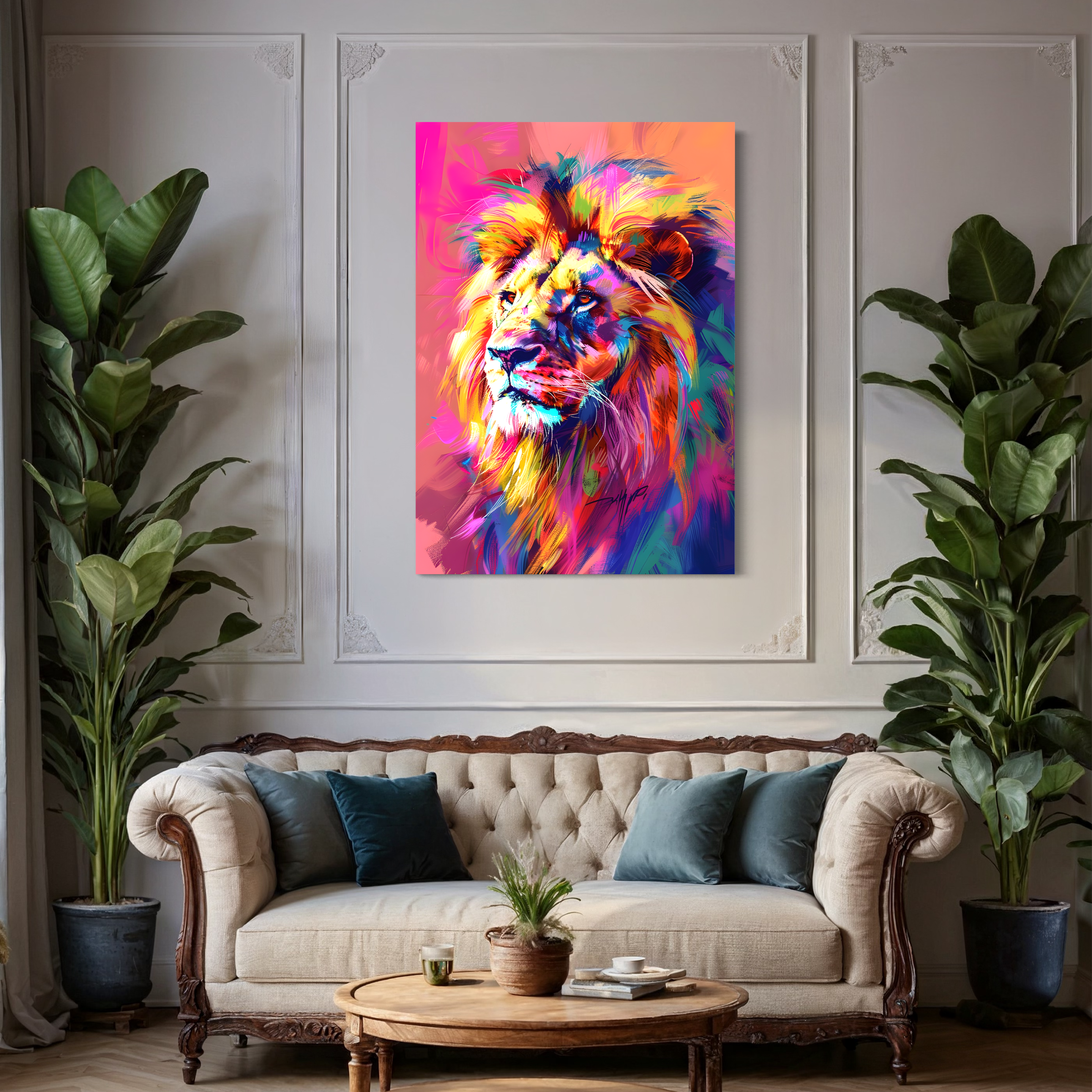 Colorful Lion